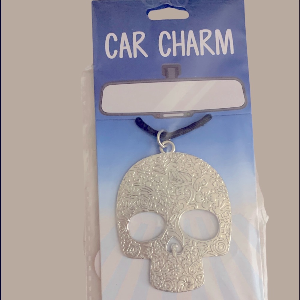 Skull car charm
